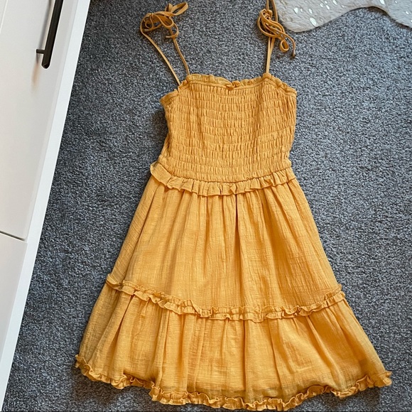 Marigold Trendy Tiered Dress - Picture 2 of 2